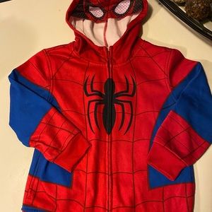 Spider-Man hoodie with built in face mask.
